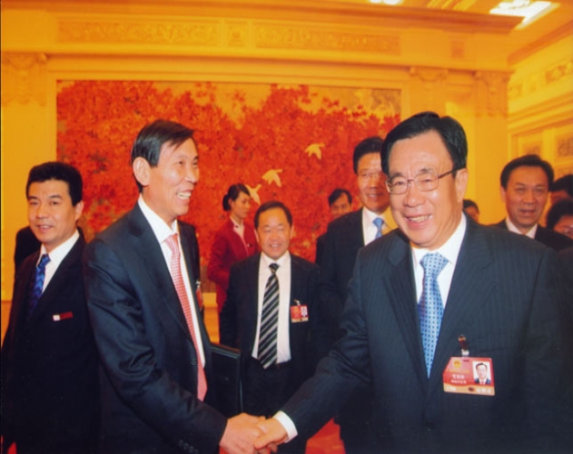 時任中央政治局常委、中央紀委書記